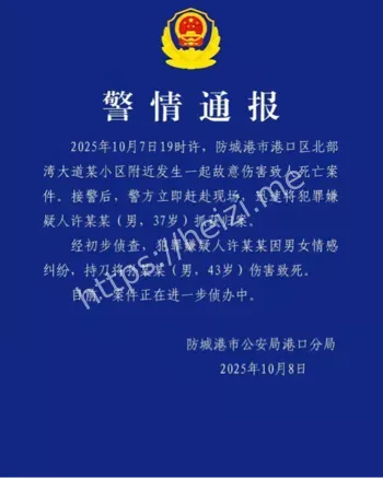 广西防城港许某某孙某某持刀致死事件